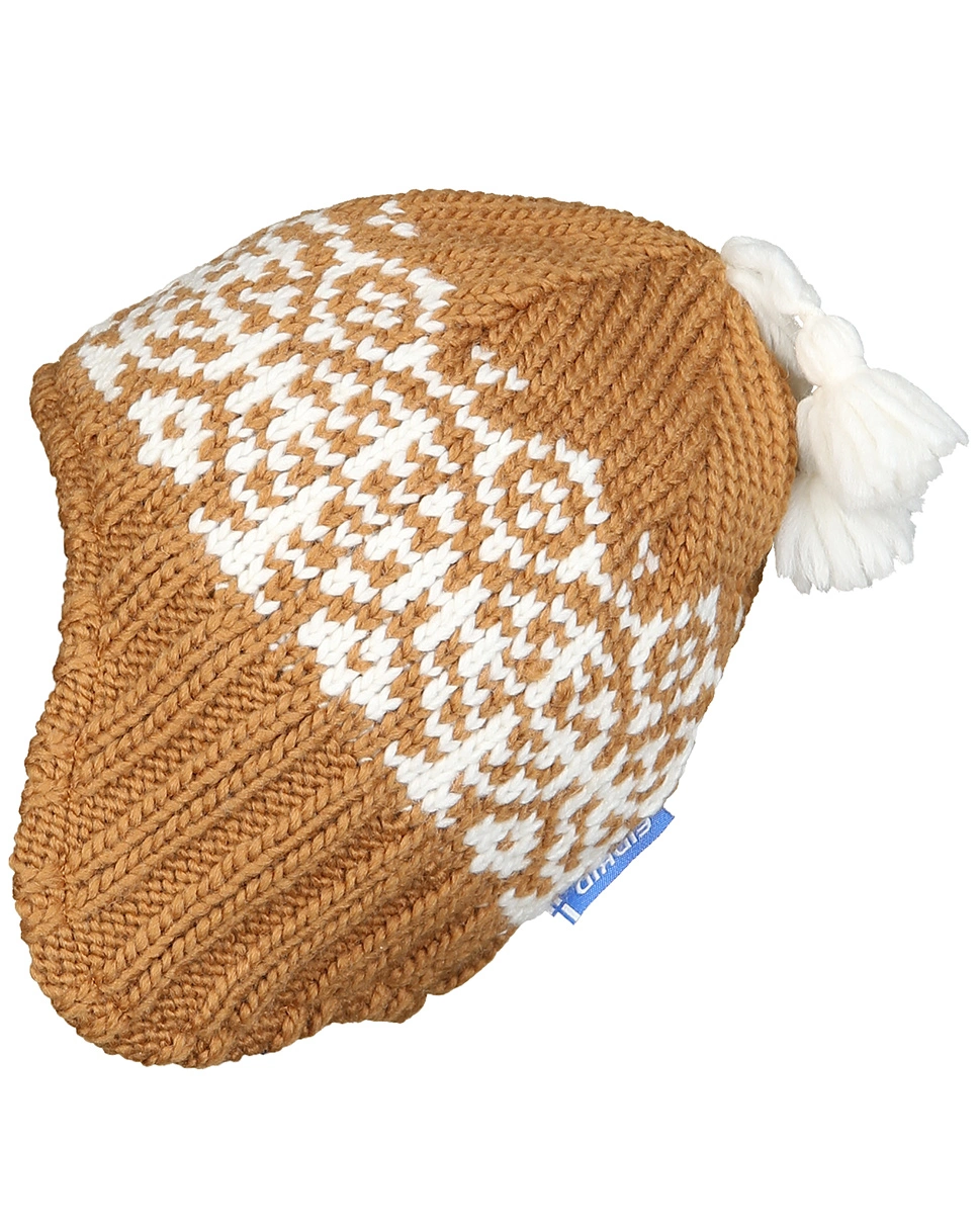 Strickmütze PEPPI in cinnamon/offwhite