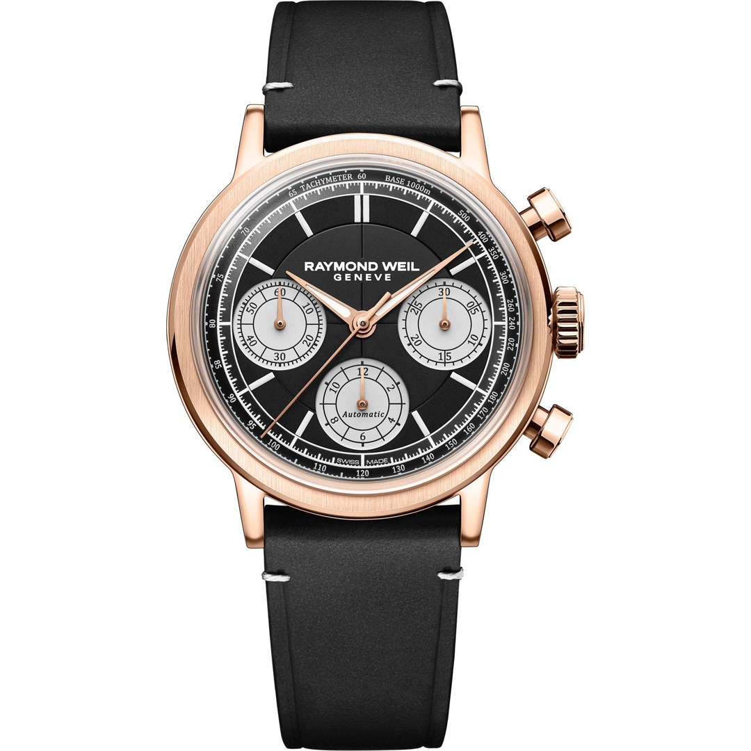 Raymond Weil Millesime Chronograph Schwarz / Rosé Ø 39.5mm