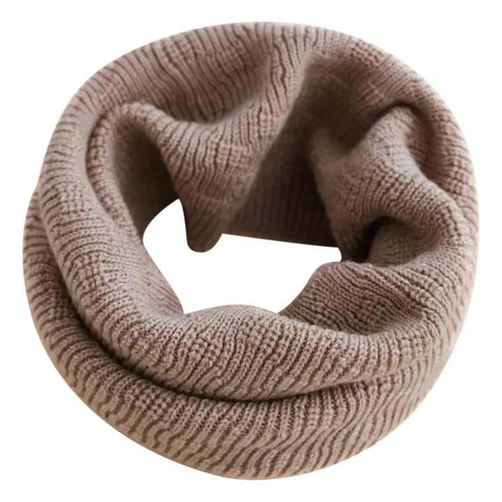 Hvid Snood Gigi Laine Mérinos | Brun