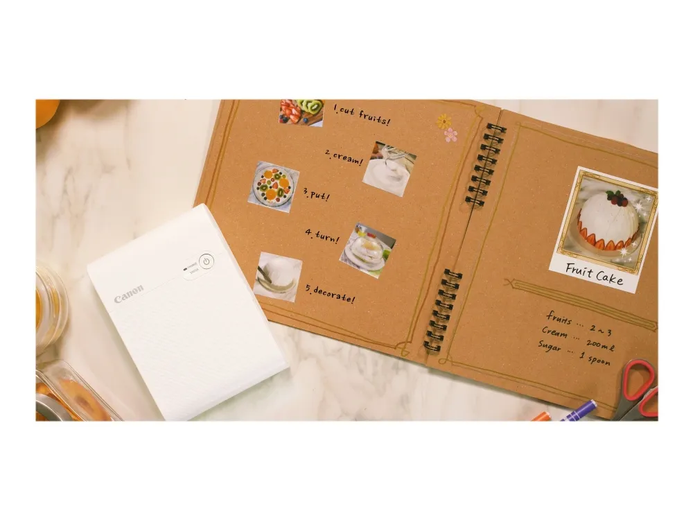 Canon SELPHY Square QX10 - Printer - farve - farvesublimering - 72 x 85 mm op til 0.7 min./side (farve) - Wi-Fi - hvid