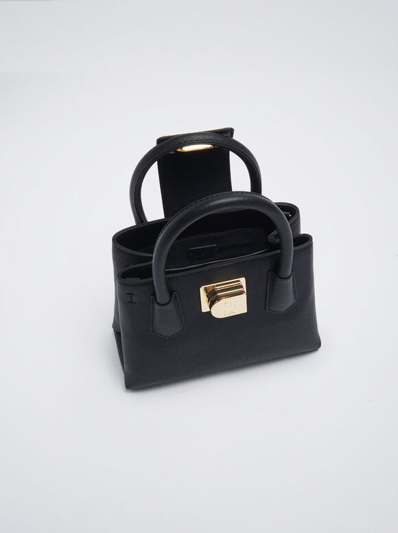 Mini Bolsa Tote - Preta