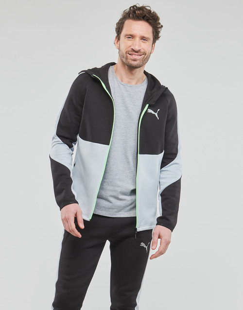 Puma - EVOSTRIPE FULL ZIP HOODIE - Gris / Noir