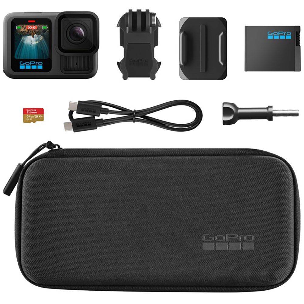 GoPro - Caméra Hero13 Black Specialty Bundle + carte microSD 64 Go