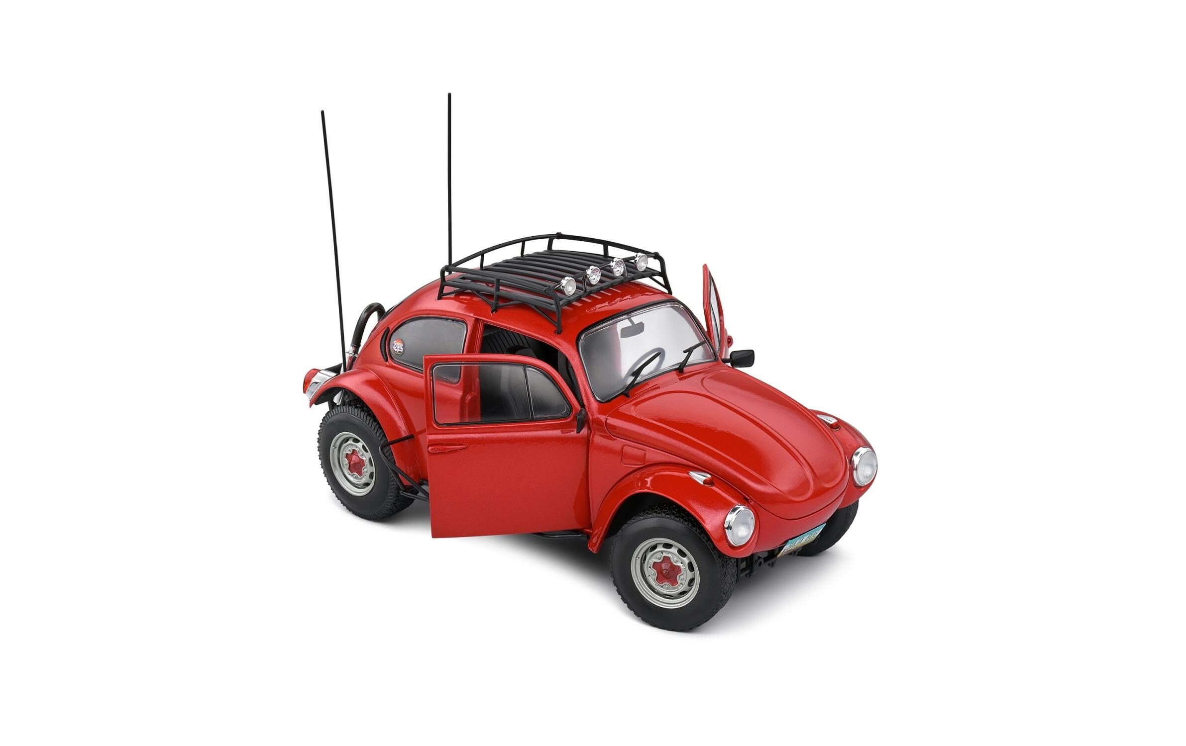 VW Käfer Baja, Rot, 1:18Detailgetreues Modellauto für Sammler im Massstab 1:18