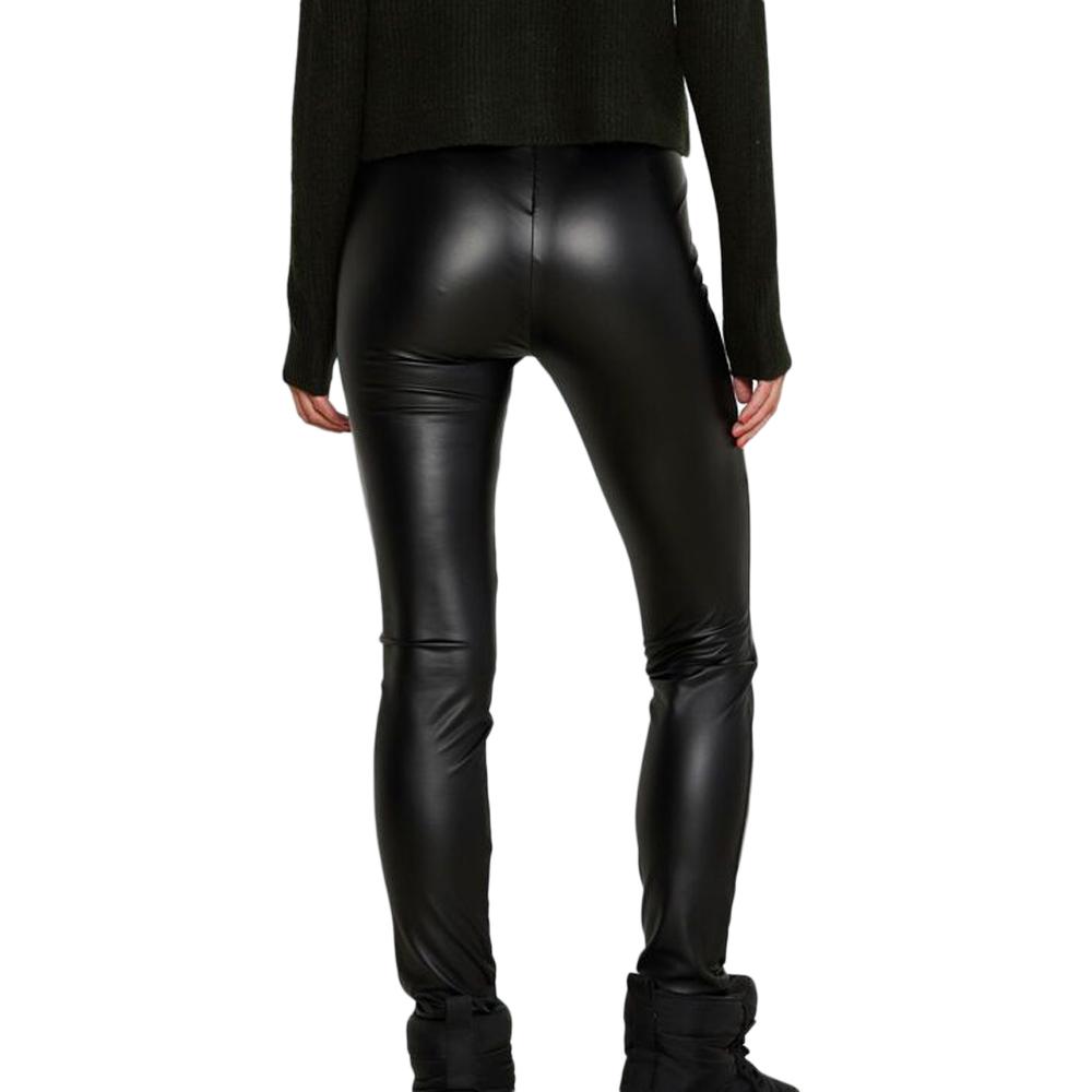 Noisy May Pantalon Simili cuir Noir Femme Noisy May Coated
