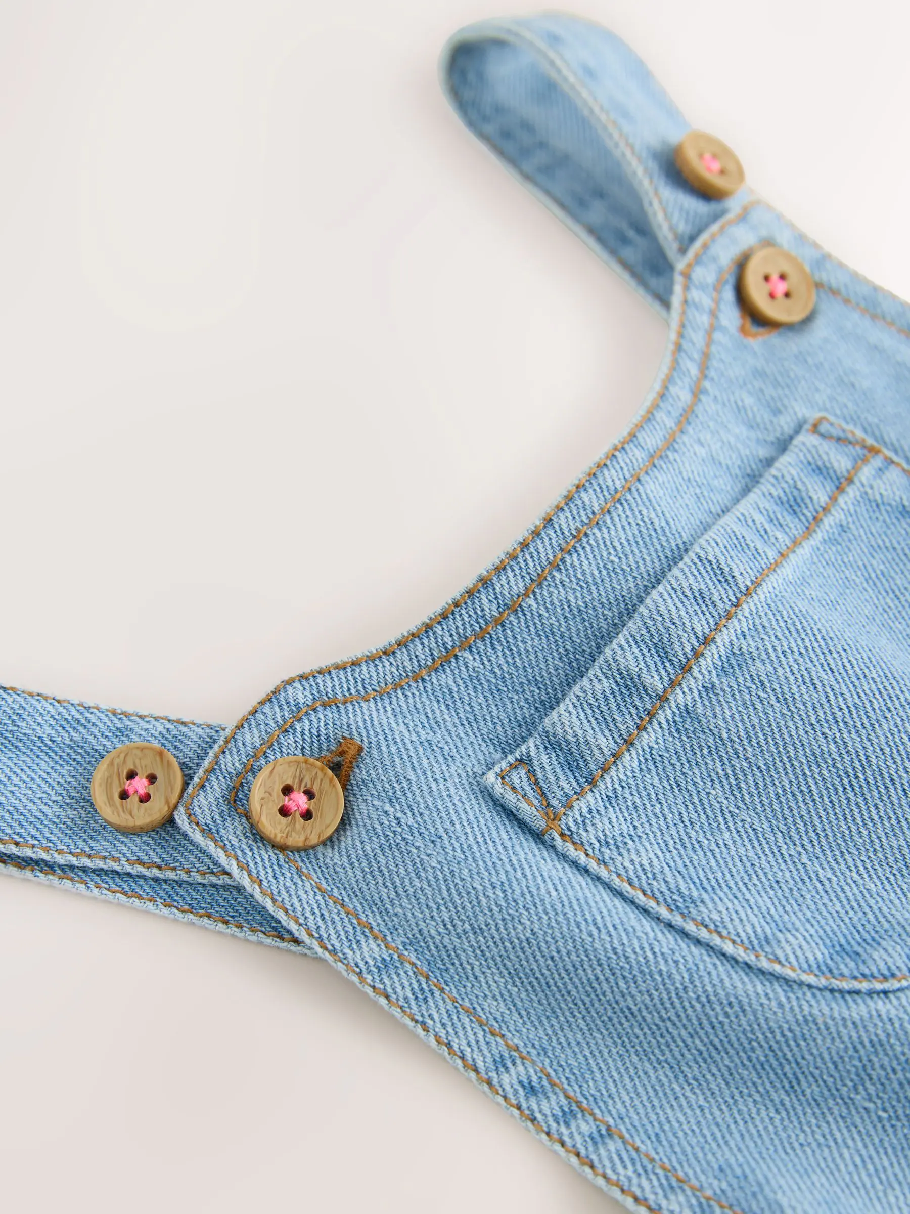 Denim - Tuinbroek met lange pijpen (3mnd-8jr)