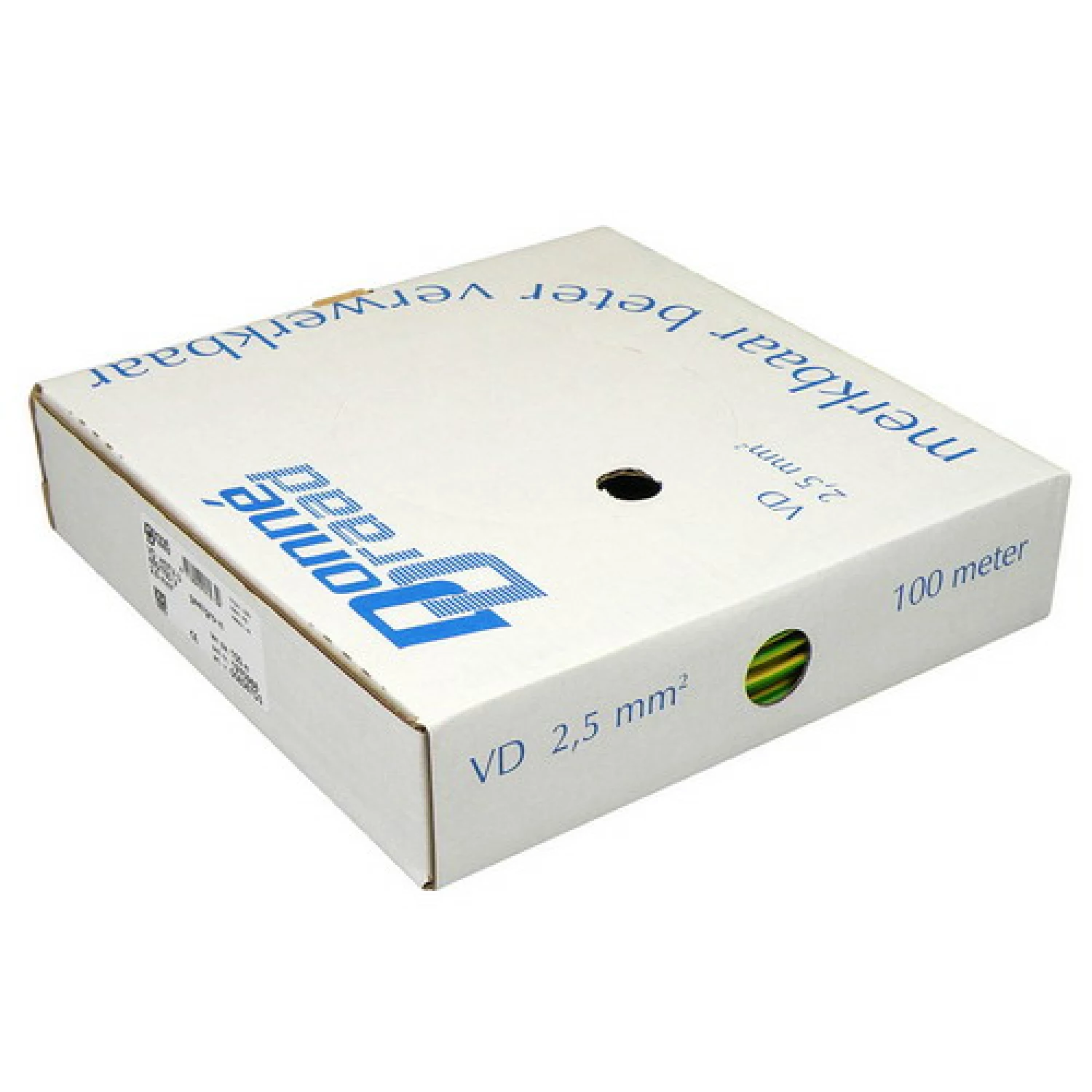 Donné Draad 17287 Installatiedraad - geel/groen - 100m x 2,5mm²