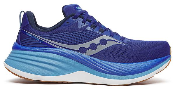 Chaussures Running Saucony Hurricane 24 Bleu Homme