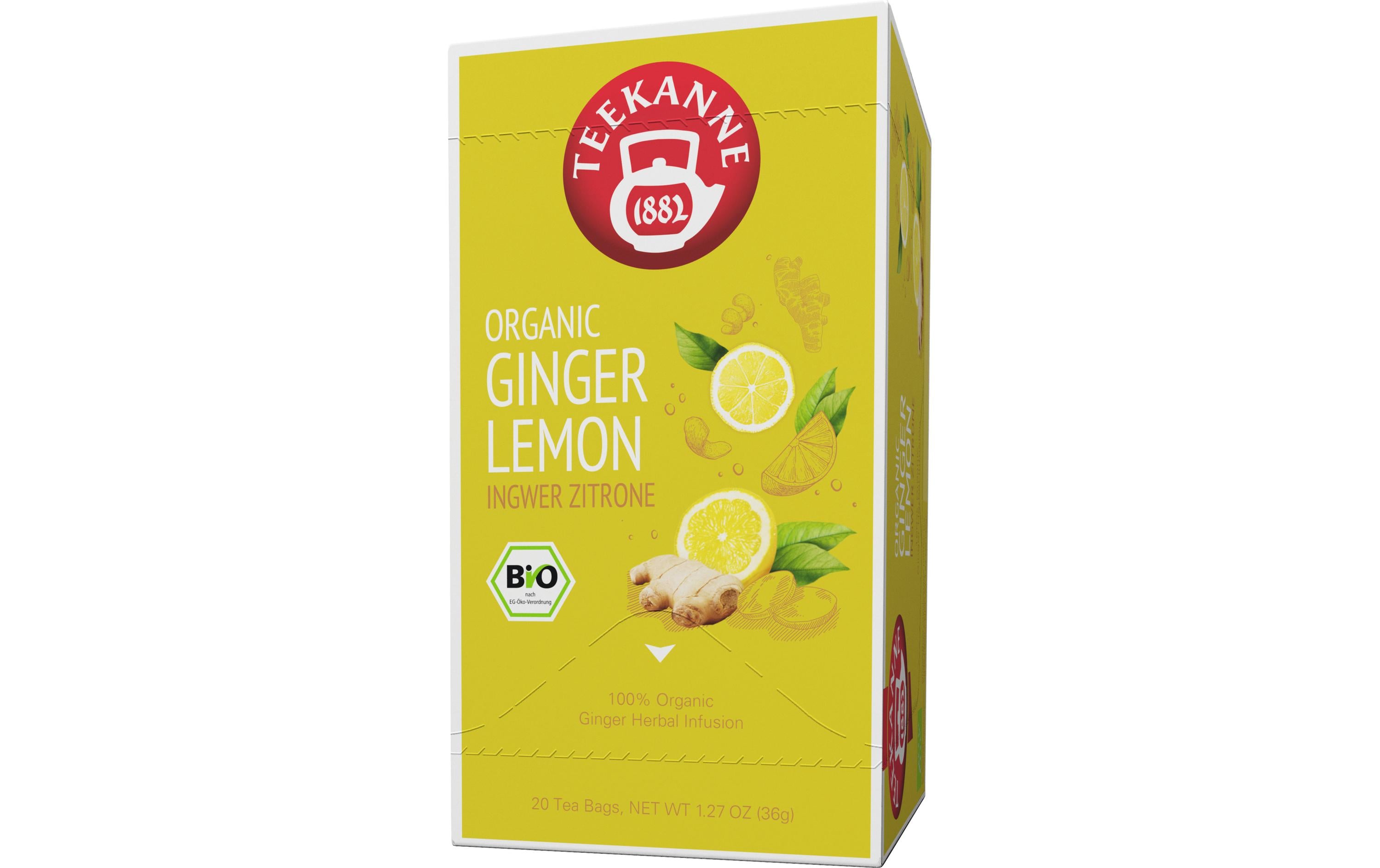 Teebeutel Gastro Bio Ingwer-Zitrone 20 StückSpritziger Bio-Kräutertee mit natürlichen Ingwer- und Zitronennoten