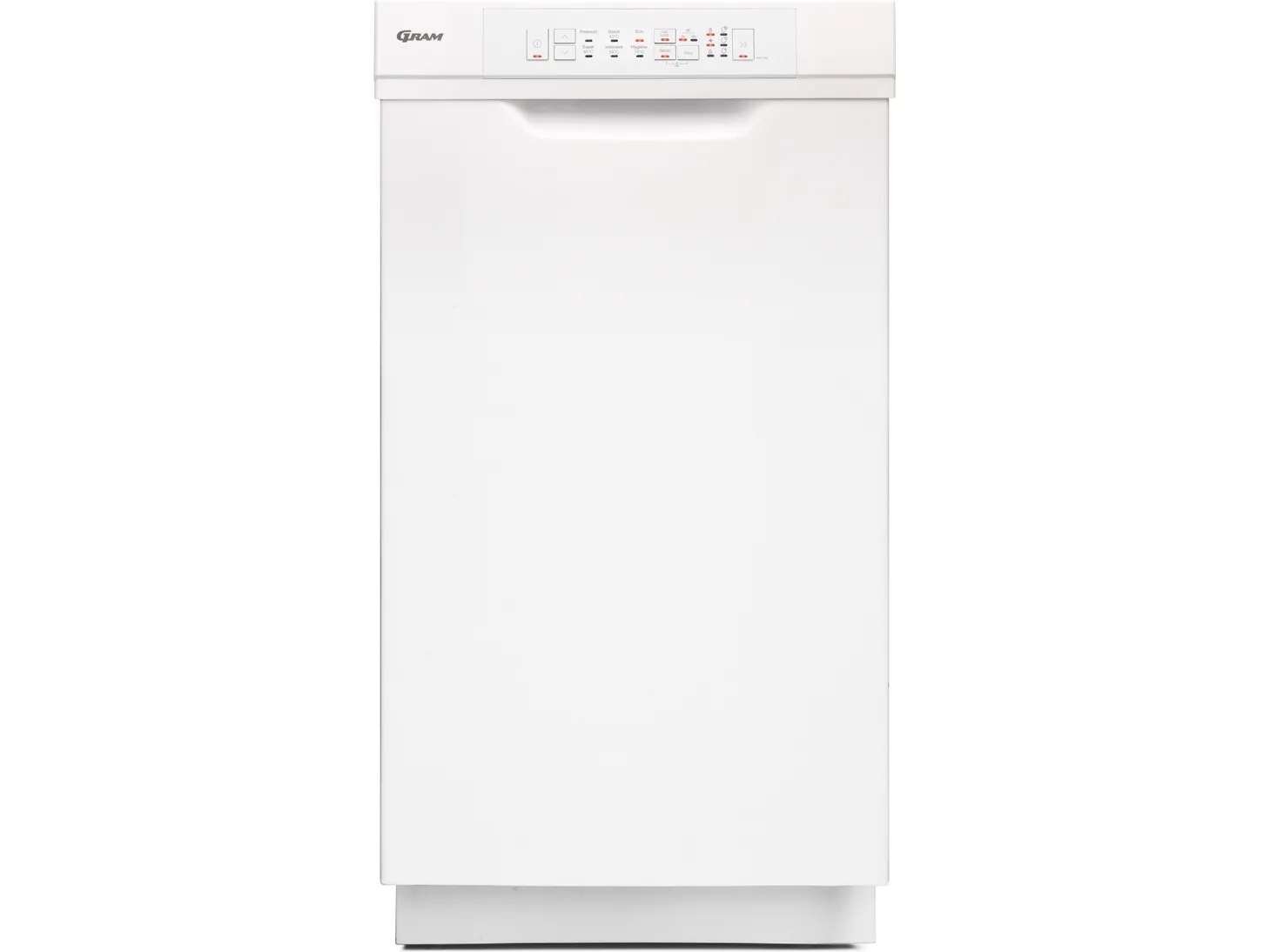 Gram OM 4110-90 T/1, Under bordplade, Slimline (45 cm), Hvid, 1,65 m, 10 kuverter, C