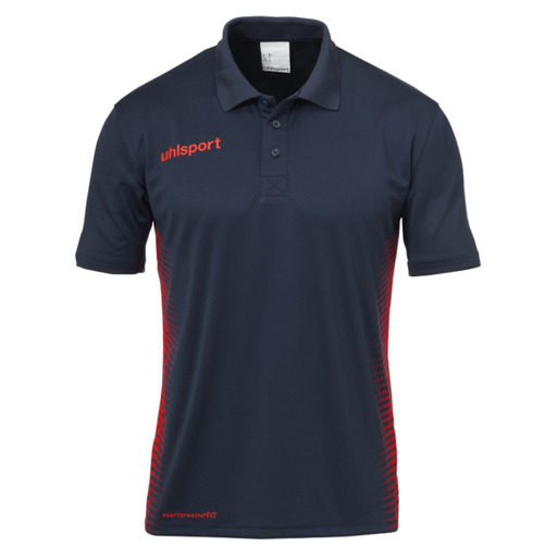 Camisa Polo Score Marine/Fluo Rot Uhlsport