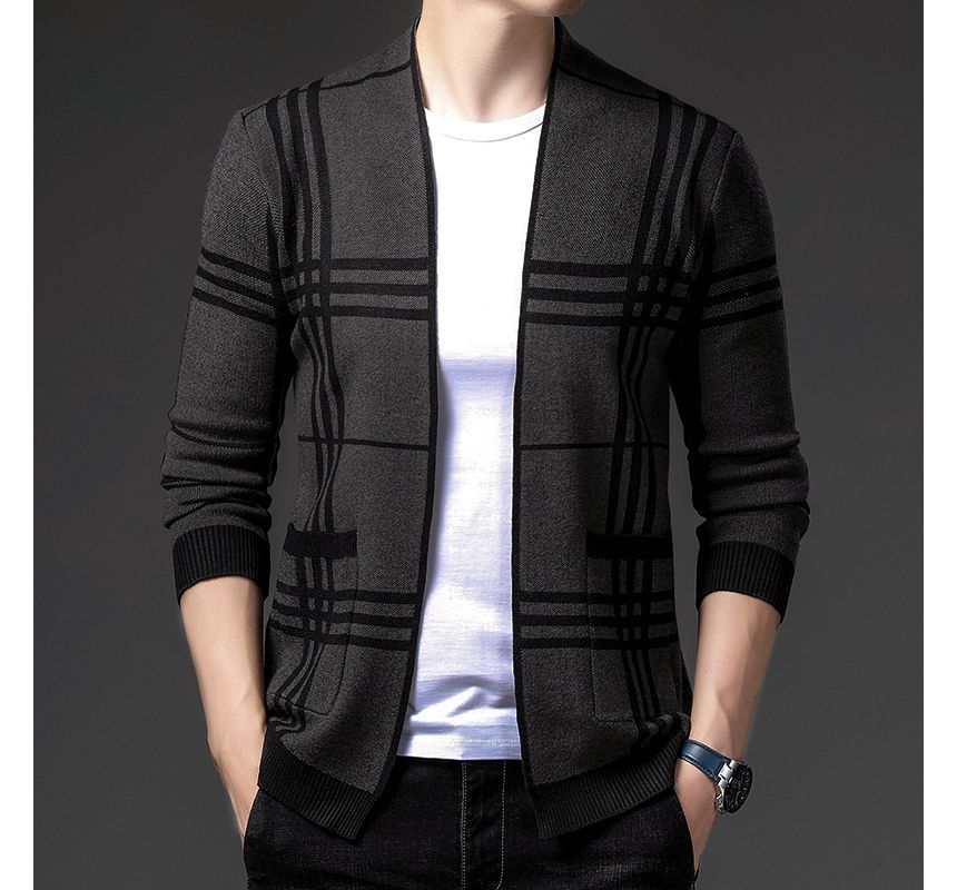 Fireon - Geruite open voorkant cardigan