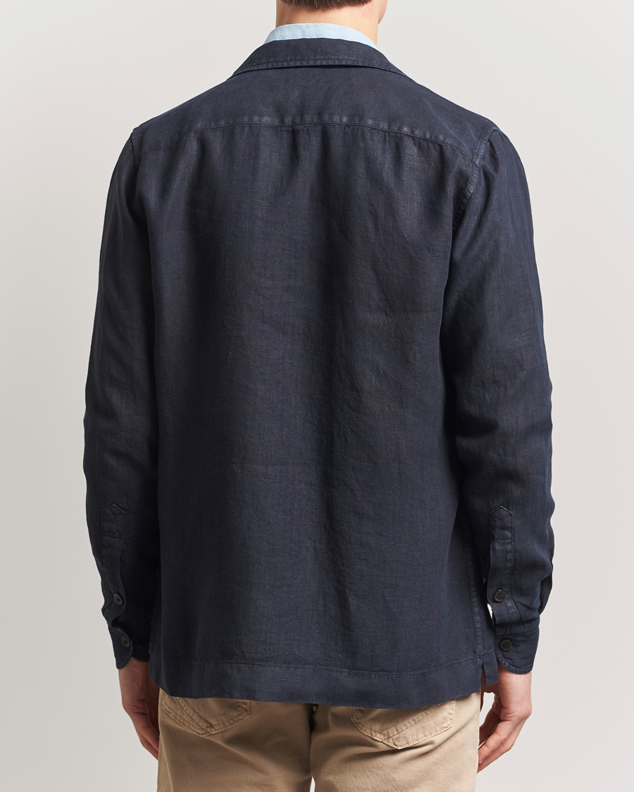 Boglioli Linen Painter Jacket Navy