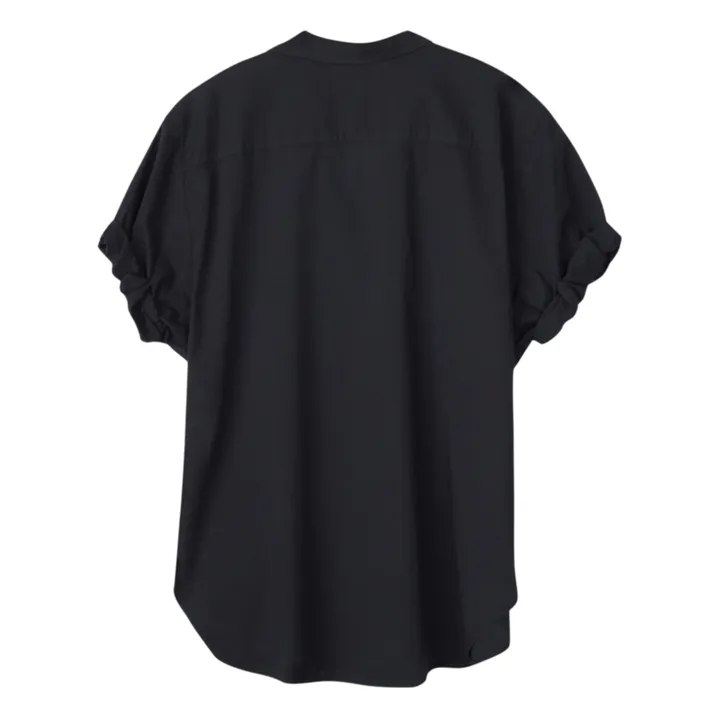 Xirena Chemise Channing Popeline de Coton | Noir