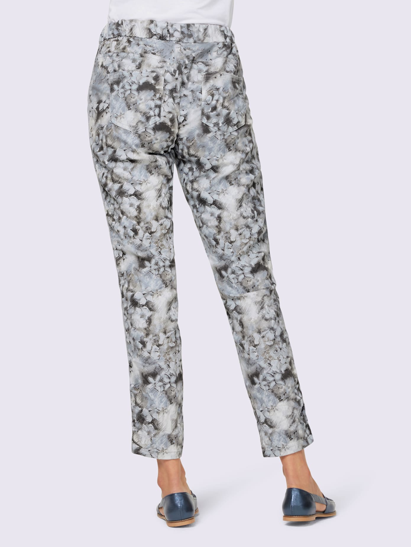 Pantalon imprimé joli motif floral