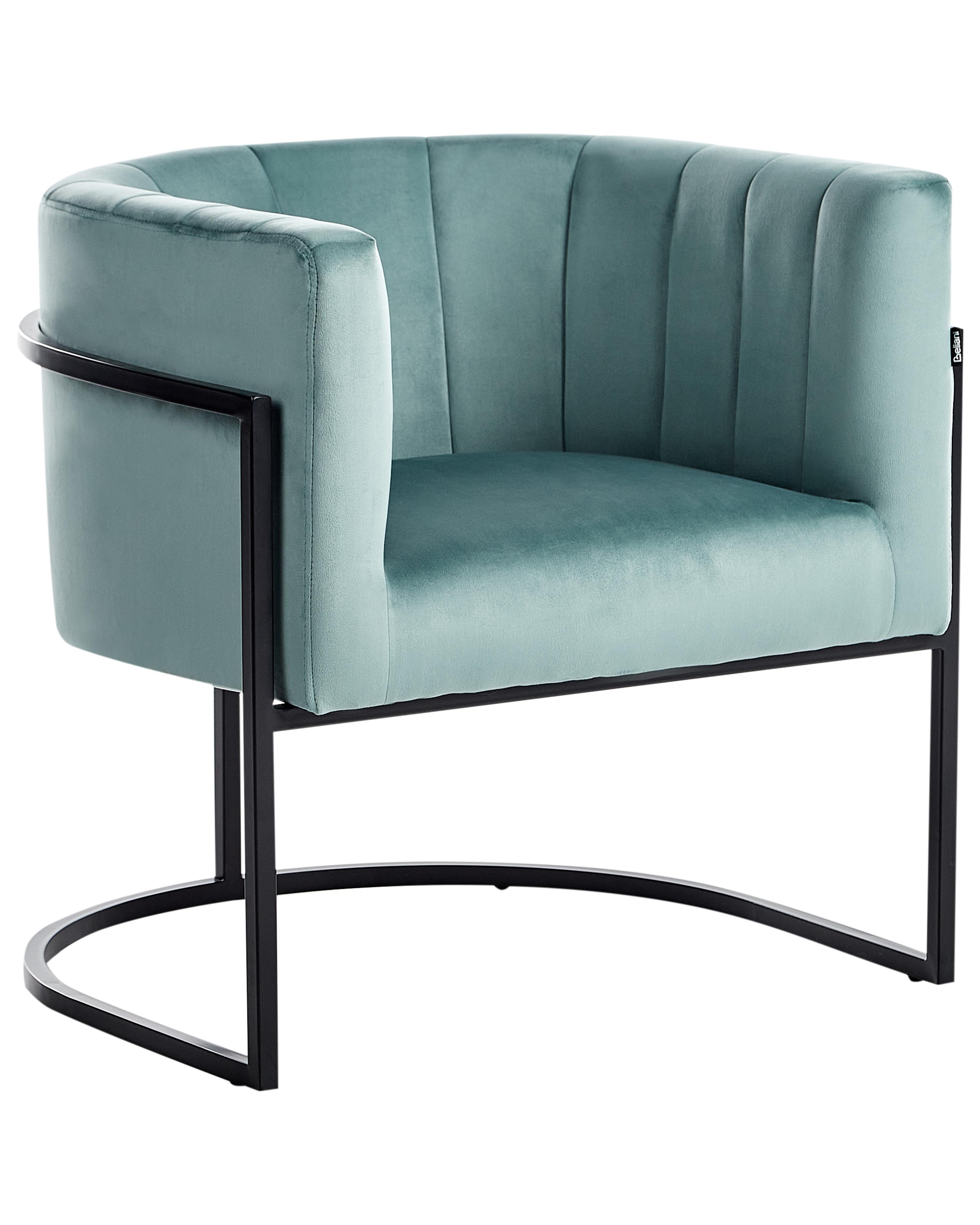 Fauteuil LARVIK II Fluweel Mintgroen