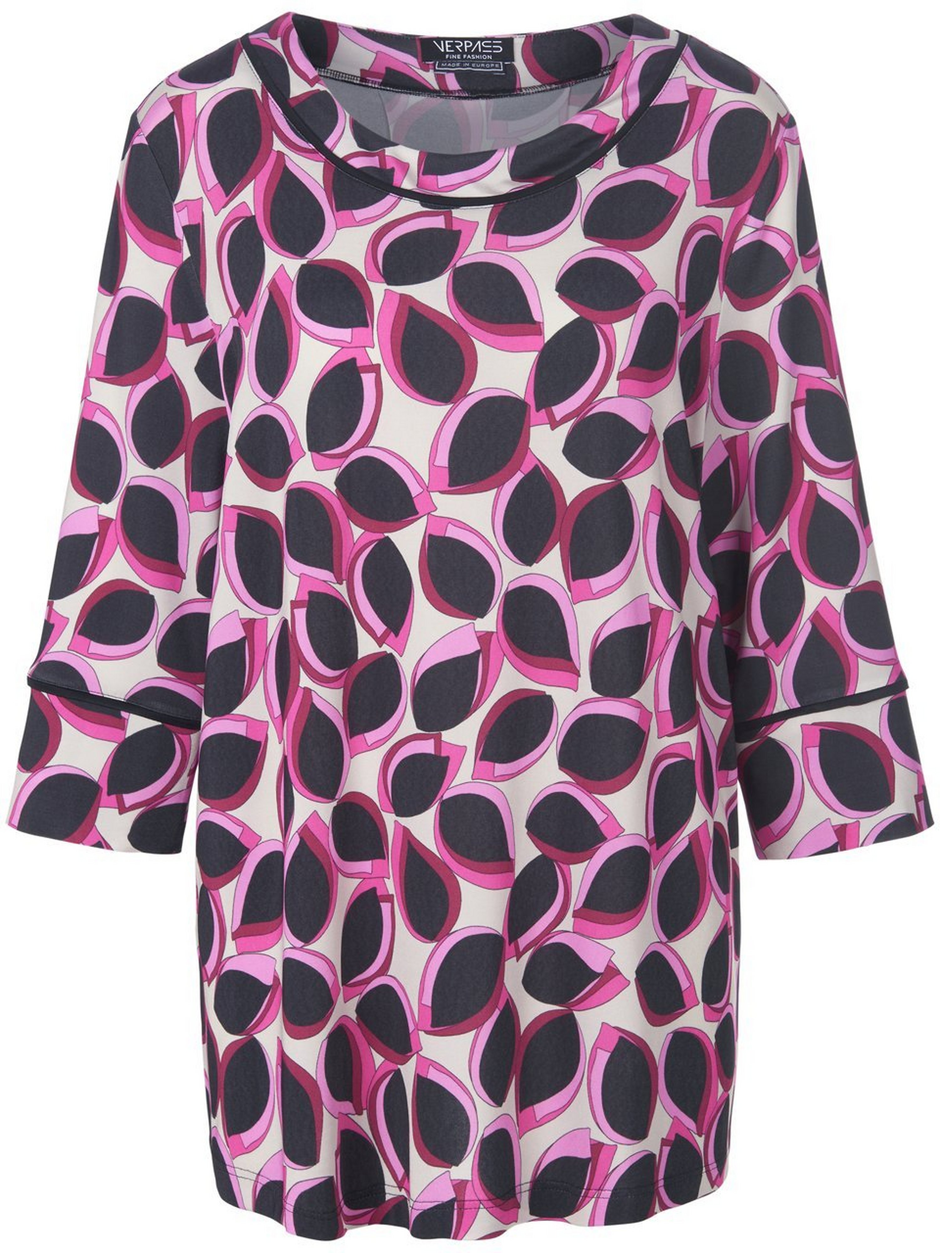 Rundhals-Shirt mit 3/4-Arm