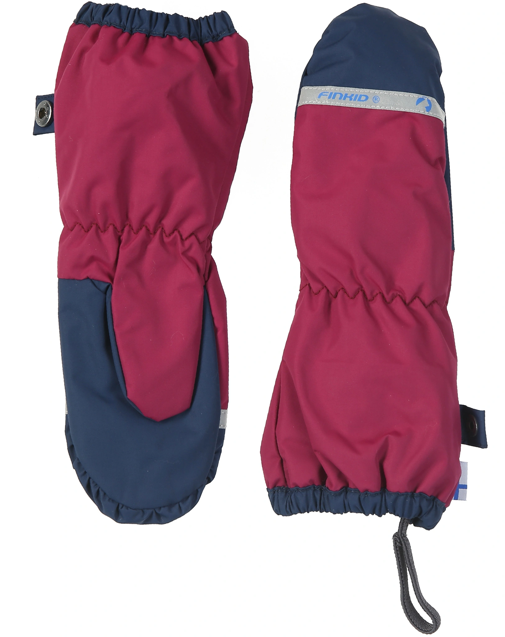 Fäustlinge PAKKANEN mit Stulpen in beet red/navy