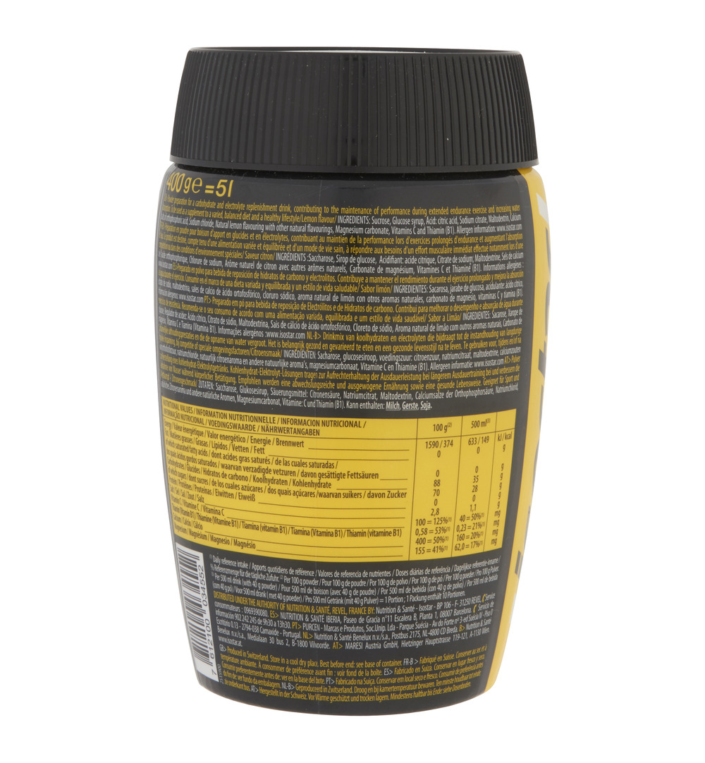 Isostar Hydrate & Perform Lemon (400 gr)