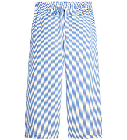 Polo Ralph Lauren Hosen - Seersucker - Blau/Weiß gestreift