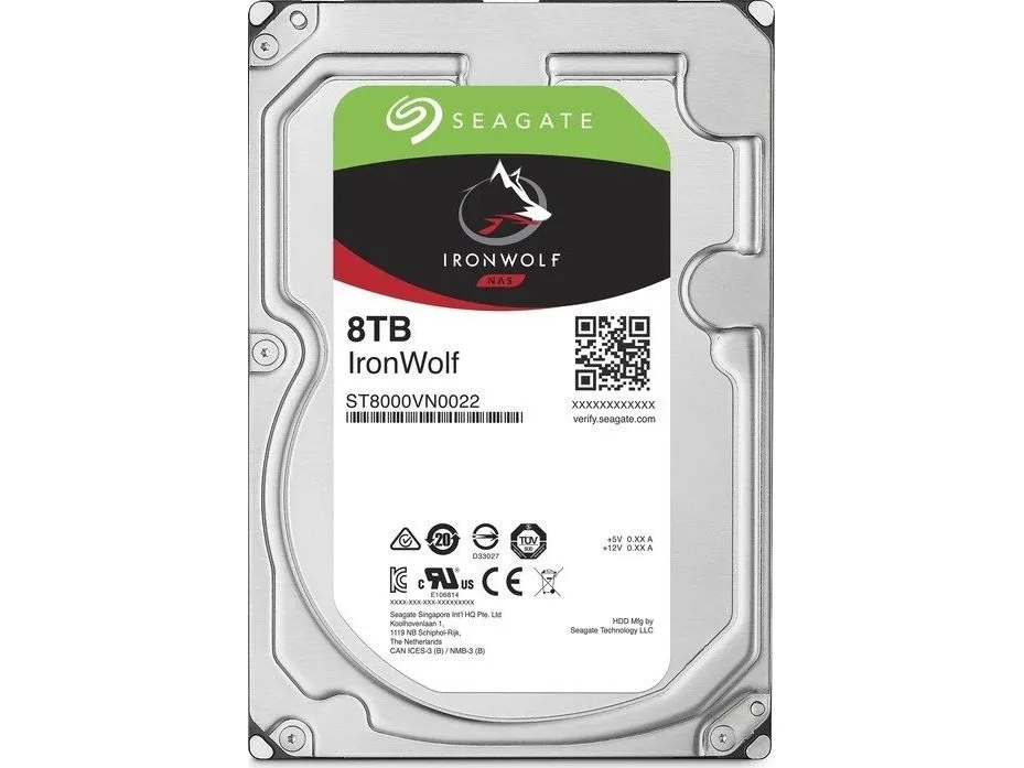 Seagate IronWolf ST8000VN004 - Harddisk - 8 TB - intern - 3,5