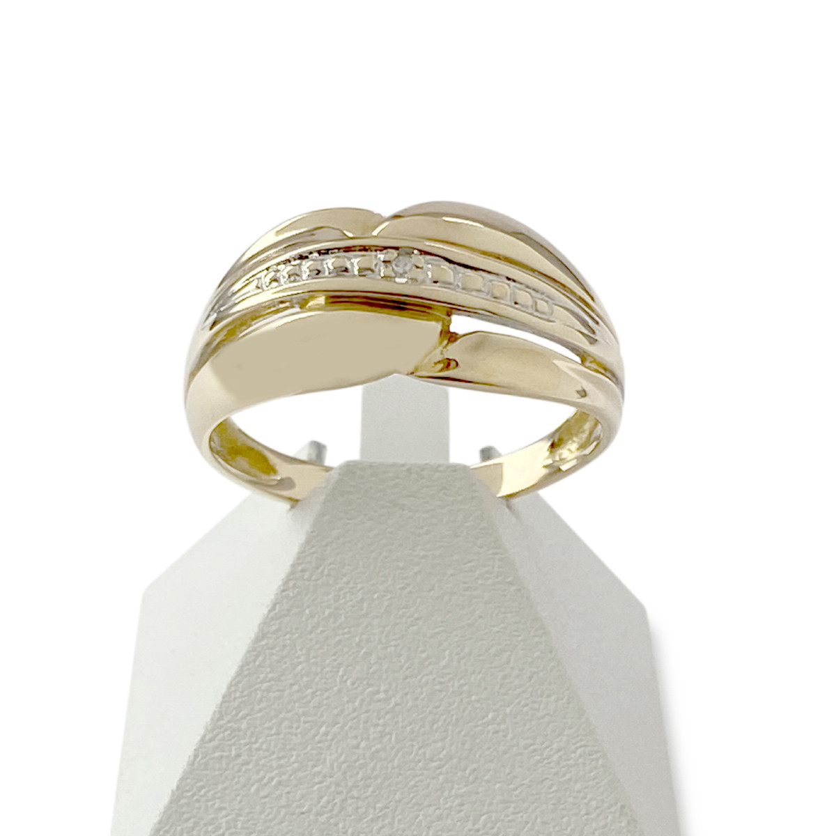 Bague d'occasion 2 ors 750 diamant