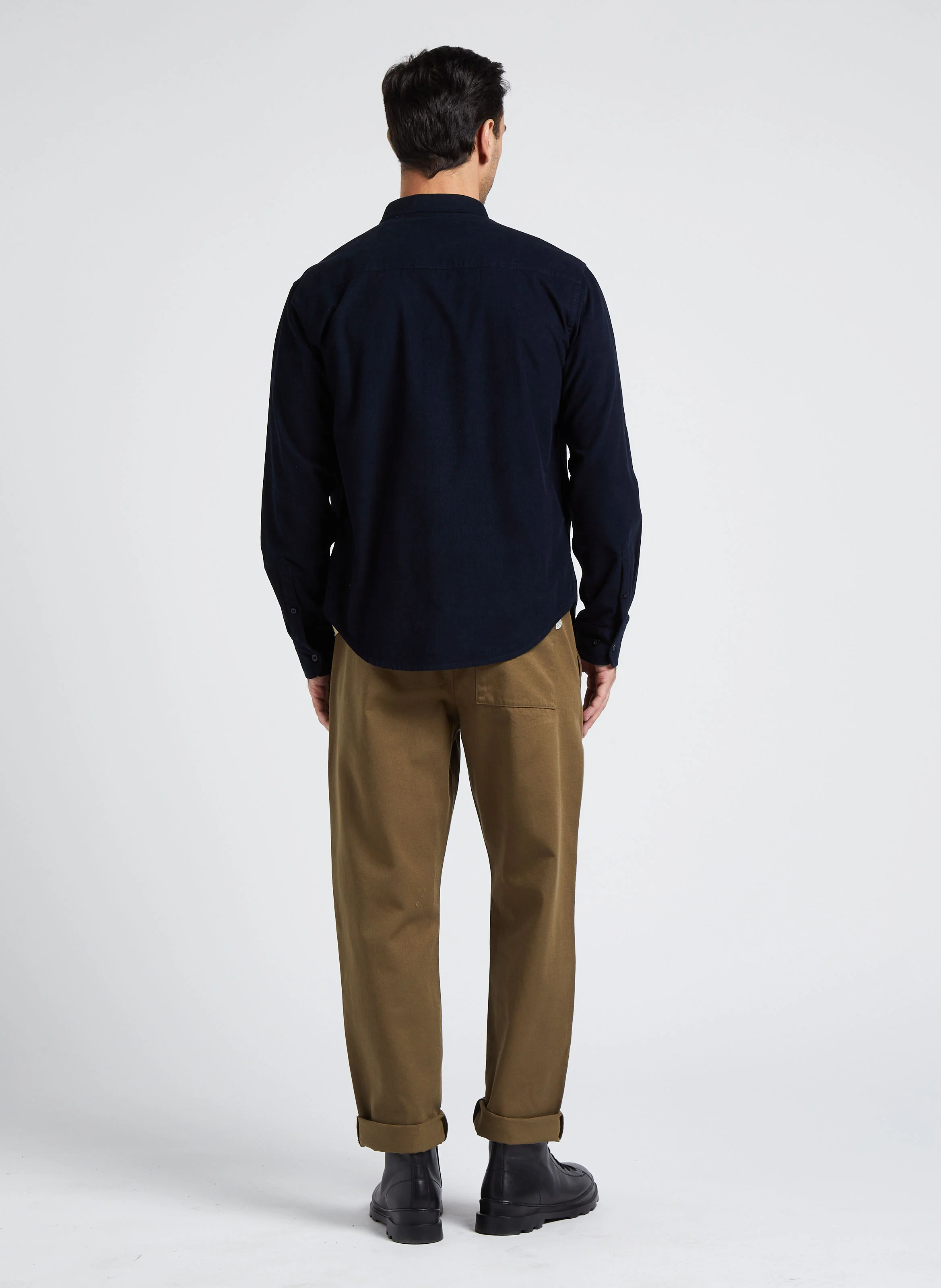 ANT - Chemise col américain regular-fit en coton| Bleu