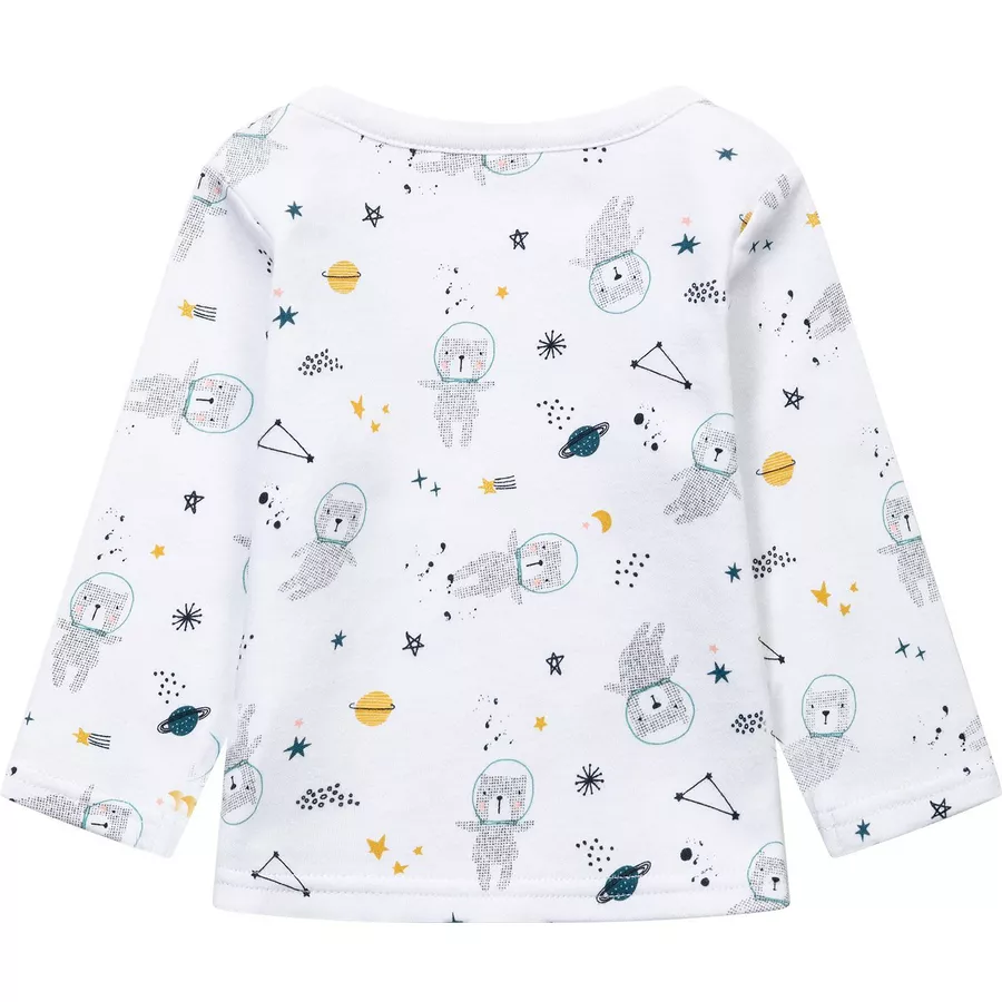 MINOTI 3er-Pack Longsleeves WeißDunkelblau