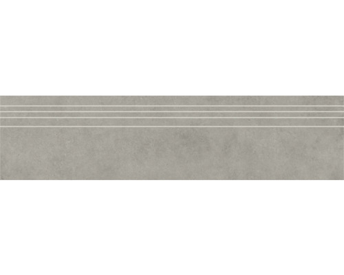 Porseleinen traptrede Structuur Gris mat grijs 29,5 cm x 120 cm