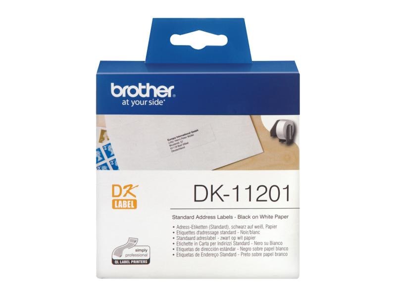 Brother Etikettenrolle DK-11201 Thermo Direct 29 x 90 mm Etikettenrolle für Thermodirekt-Drucker