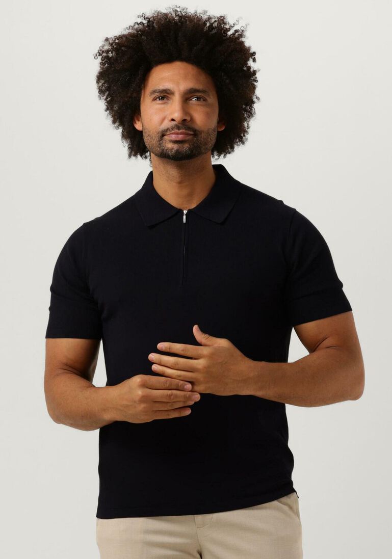 TIGER OF SWEDEN donkerblauwe tiger of sweden polo orbit ss