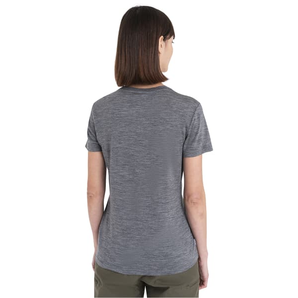 T-shirt randonnée ICEBREAKER W MERINO 150 TECH LITE III SS TEE GRITSTONE HEATHER