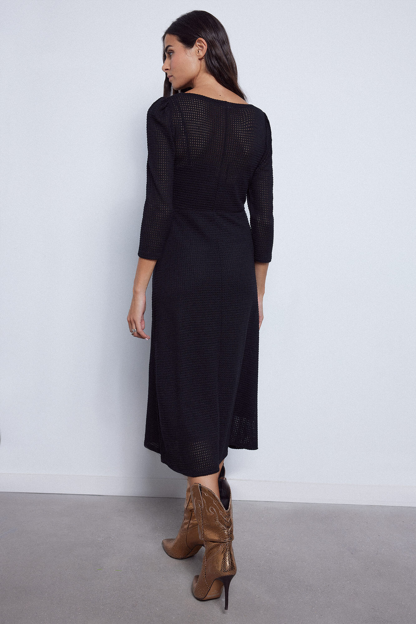 Vestido de malha evasê