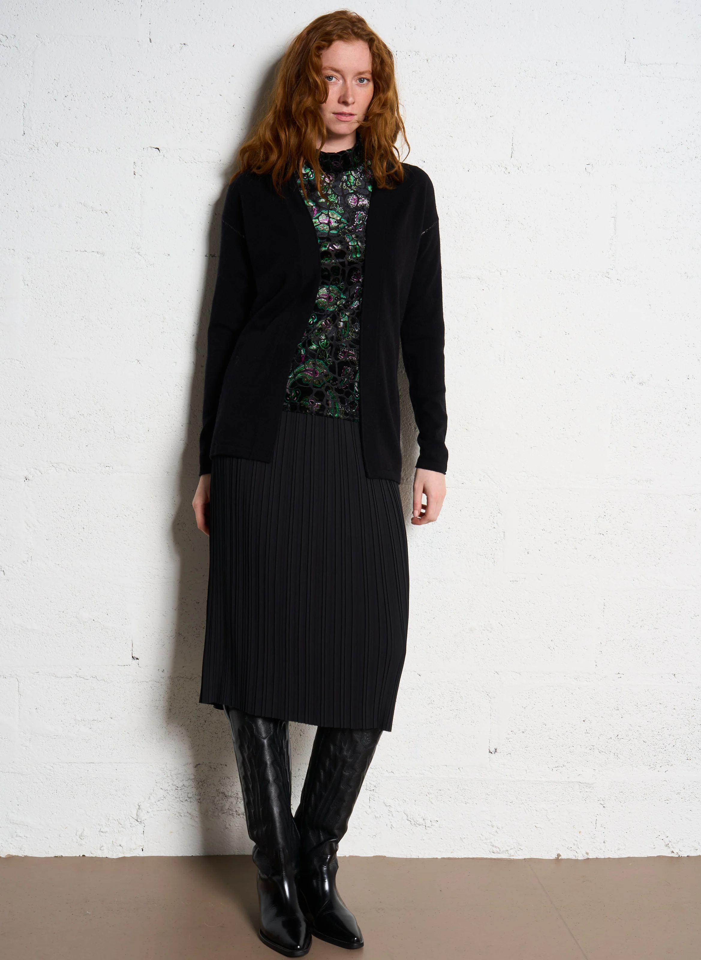 Gilet manches longues| Noir