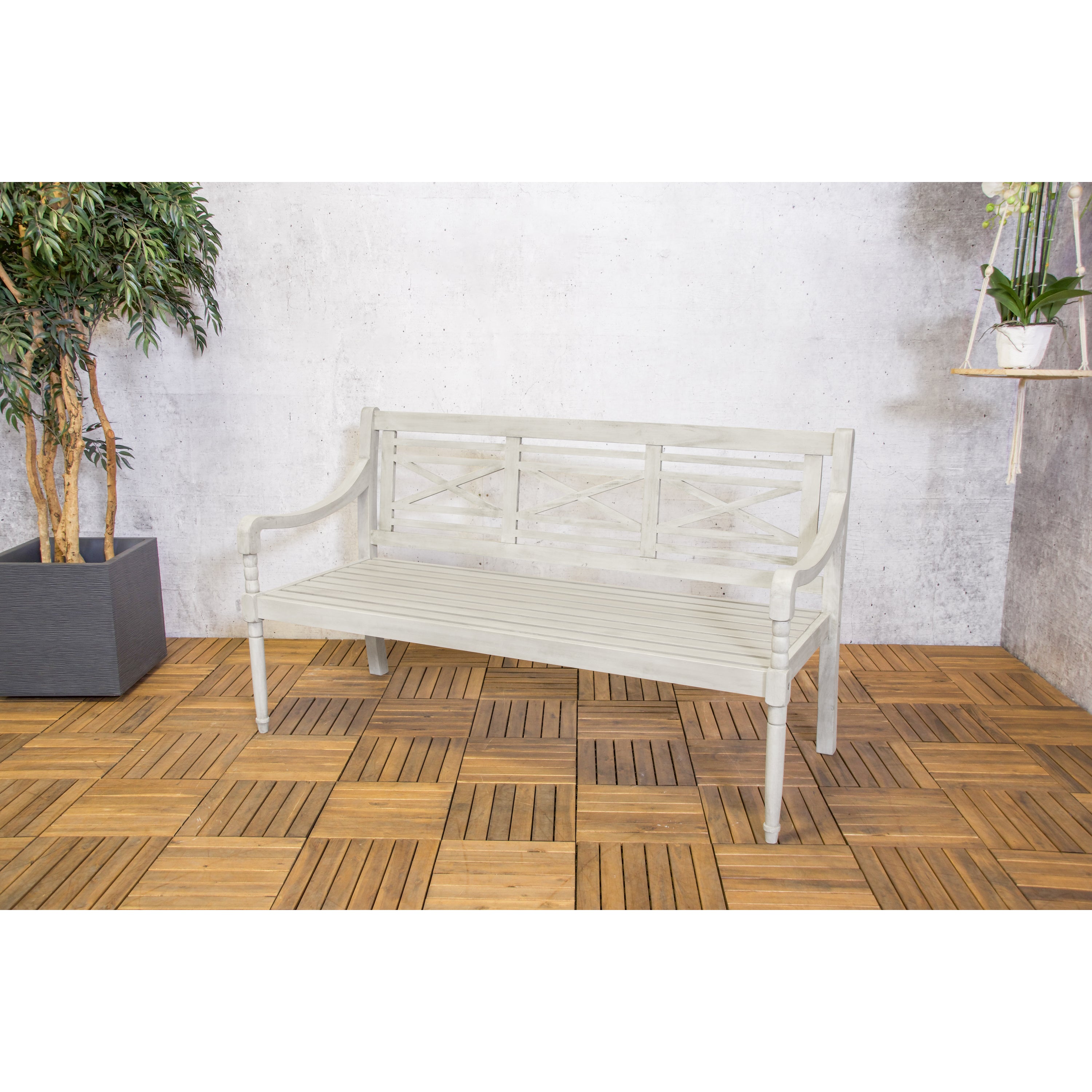 Sens-Line - Louis 3-zits-bank - 150cm - Hout Grijs