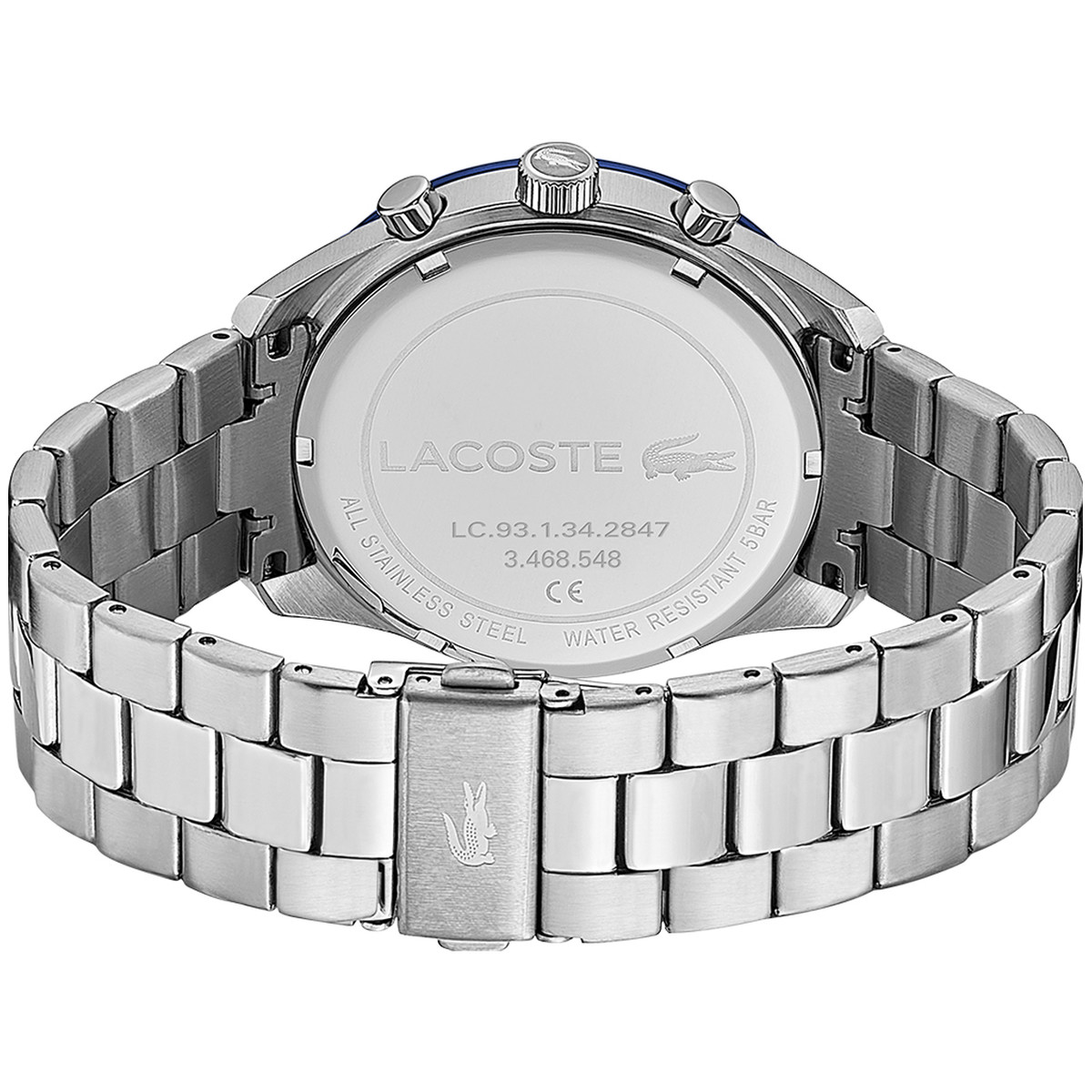 Montre Lacoste homme chronographe acier doré jaune