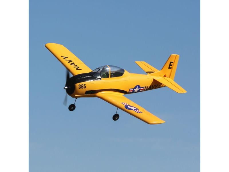 E-flite Warbird T-28 Trojan 1118 mm BNF Basic Neuauflage des beliebten E-flite T28 Trojan Semi-Scale Modells