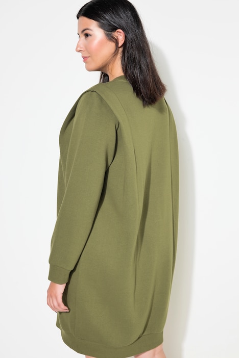 Sweatkleid, oversized, betonte Schultern