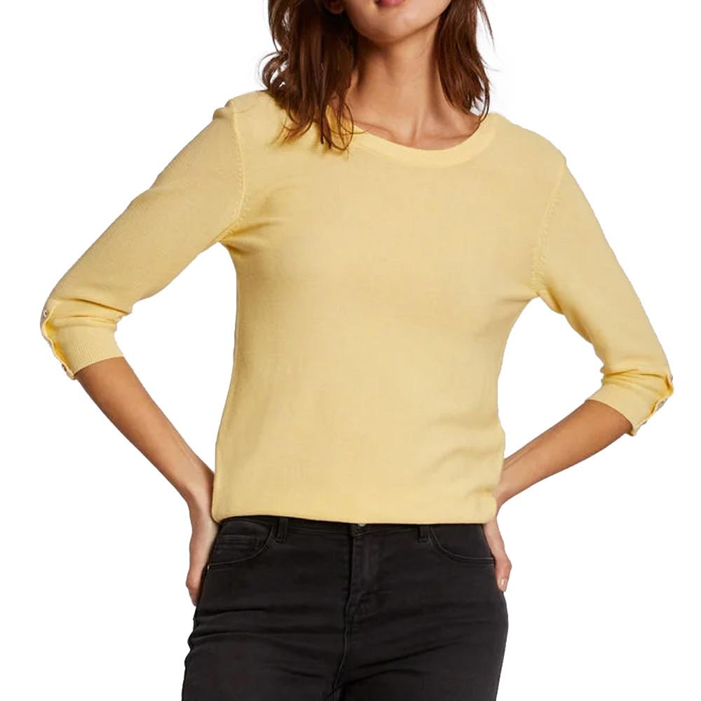 Morgan Pull Jaune manches 3/4 Femme Morgan Log