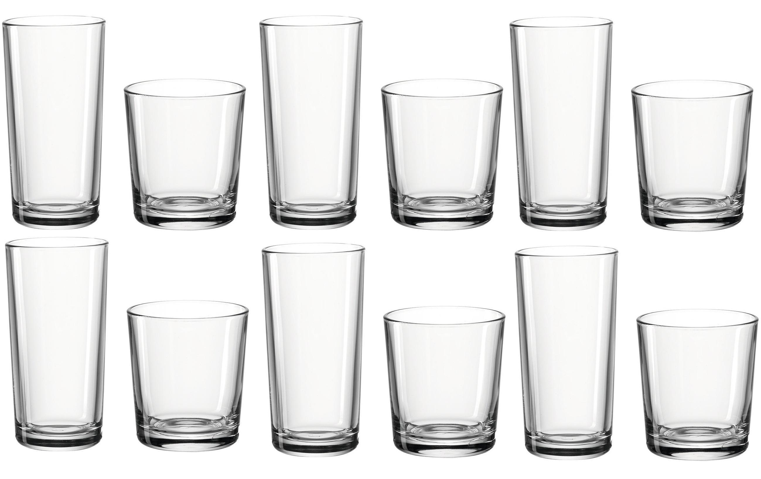 Trinkglas Scandia 12 StückGläser Set mit 2 Grössen à 6 Stück