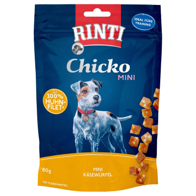 Rinti Chicko Mini Käsewürfel mit Huhn 80g