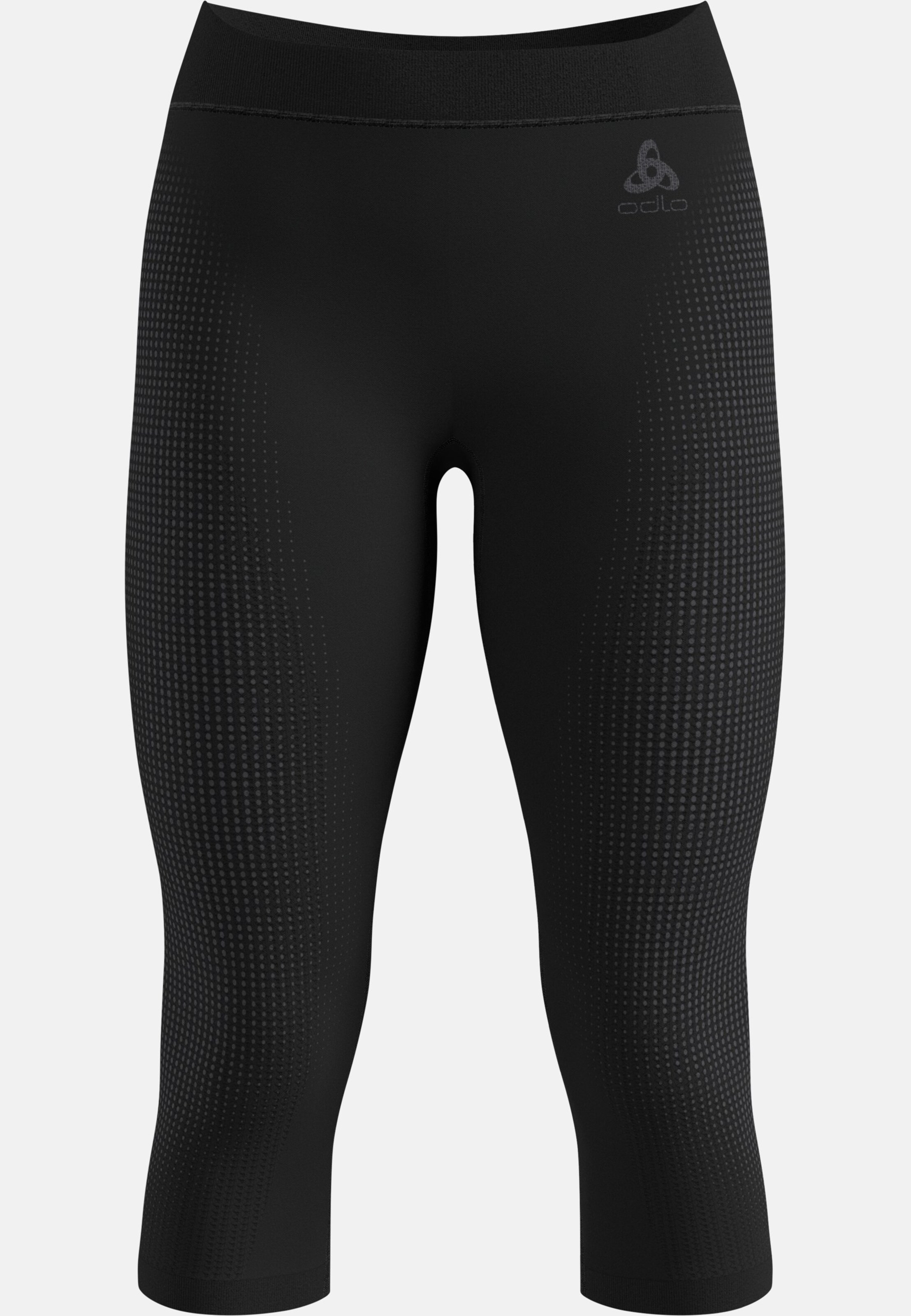 Performance Warm Base Layer 3/4 Tights in black - odlo graphite grey