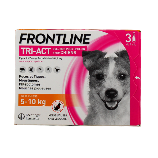 Frontline Tri-Act Pipettes pour chien
