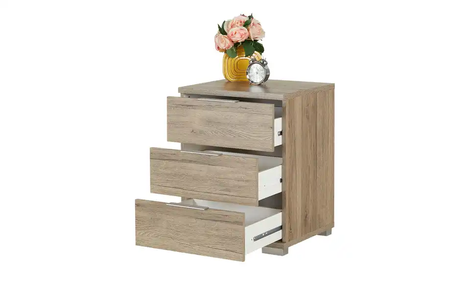 Nachtkommode Celina Eiche (Nachbildung) 3 Stück