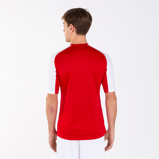 Camiseta Manga Corta Joma Essential Rojo Blanco
