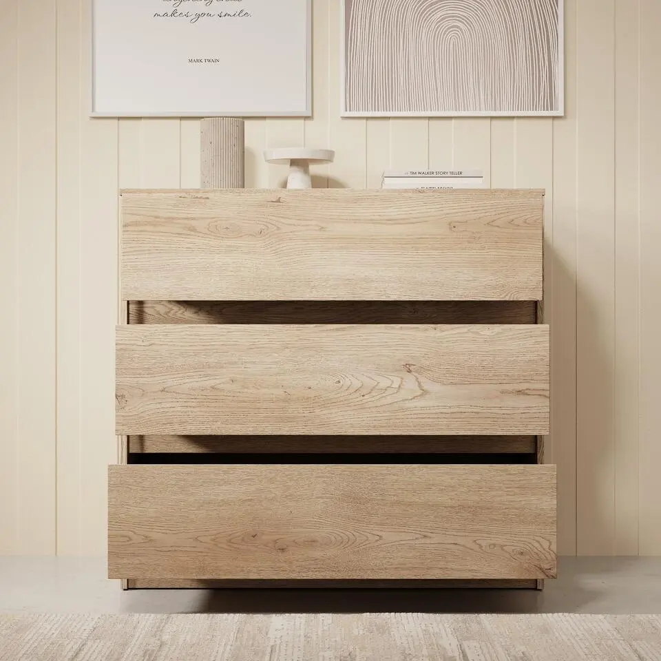 Meubella - Ladekast Cuarto - Eiken - 91 cm