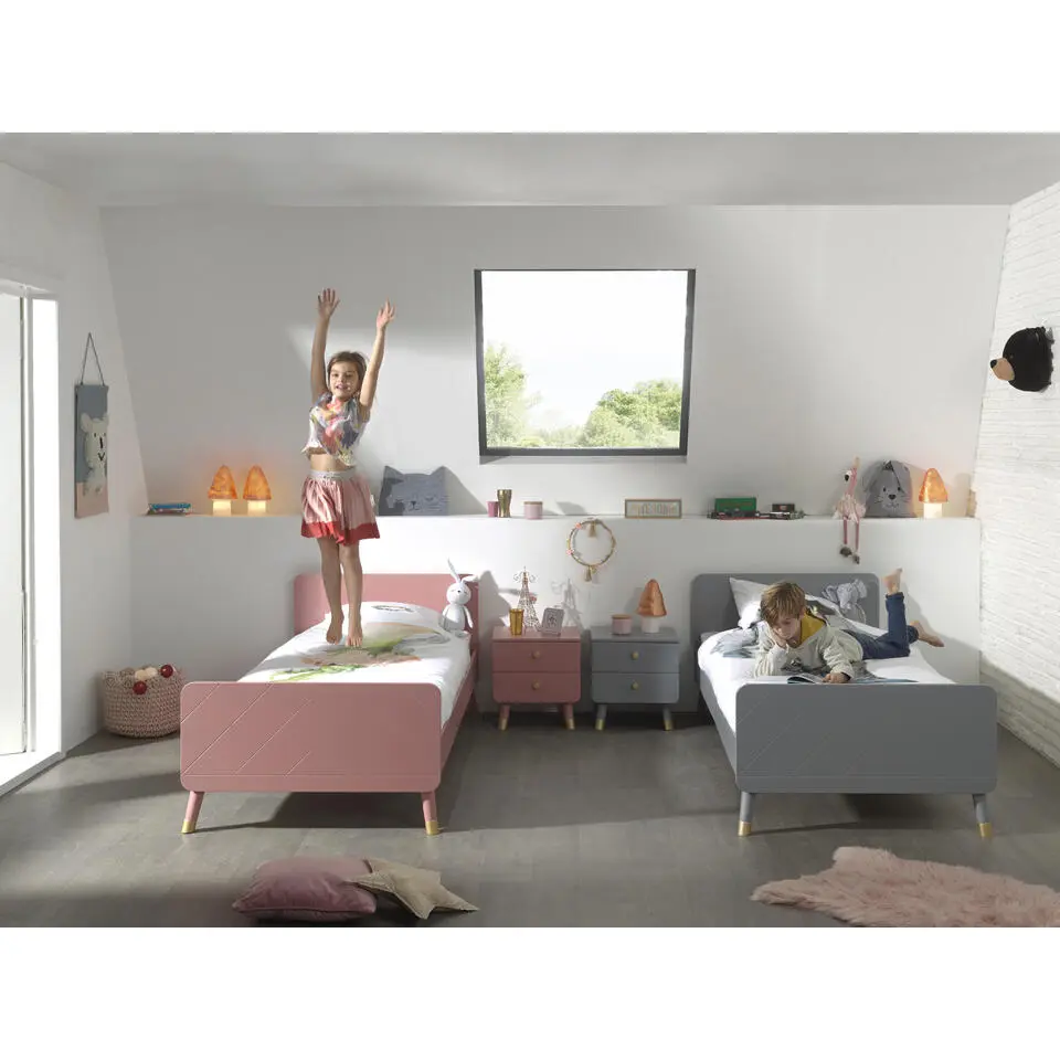Bed Billy 90x200 - grijs