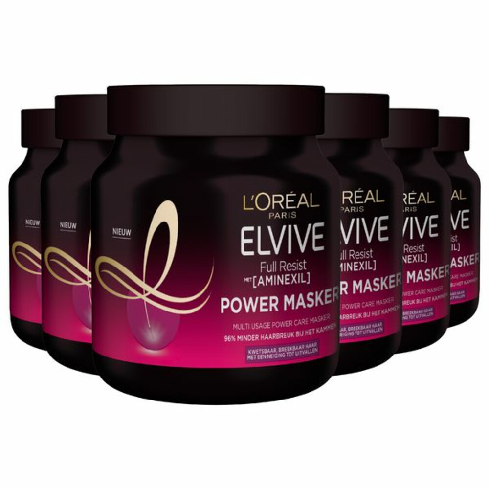 6x L'Oréal Elvive Full Resist Haarmasker680 ml