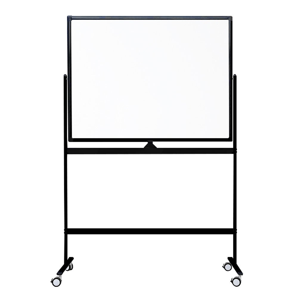 Mobiel whiteboard 90x120 cm - Dubbelzijdig - Zwart