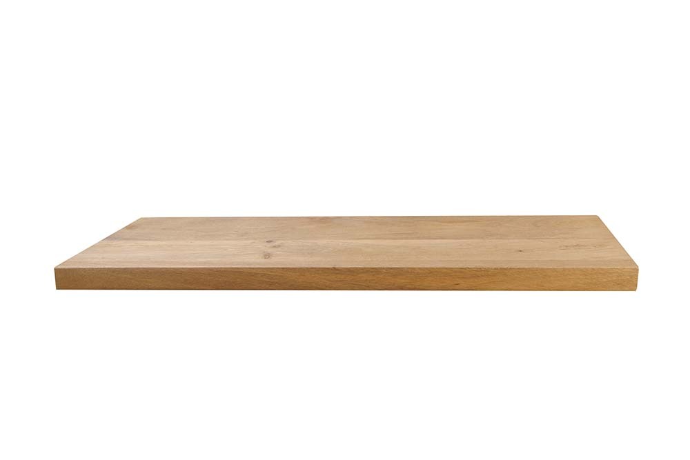 Massives Wandregal PURE 80cm Mango natur cream finish Mangoholz Steckregal